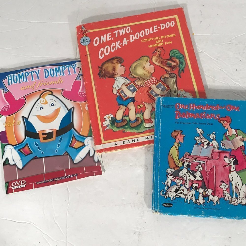 Disney and Vintage Children's Book DVD Bundle